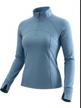 PHOENIX Bergen Run Quarter-Zip Pullover Blue Size Medium NWT